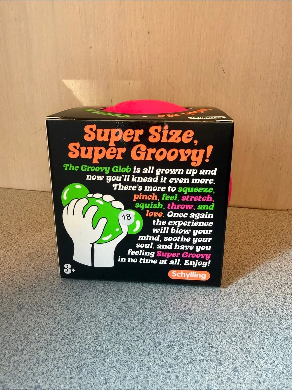 New NeeDoh Schylling Super Size Jumbo Groovy Glob Pink 4